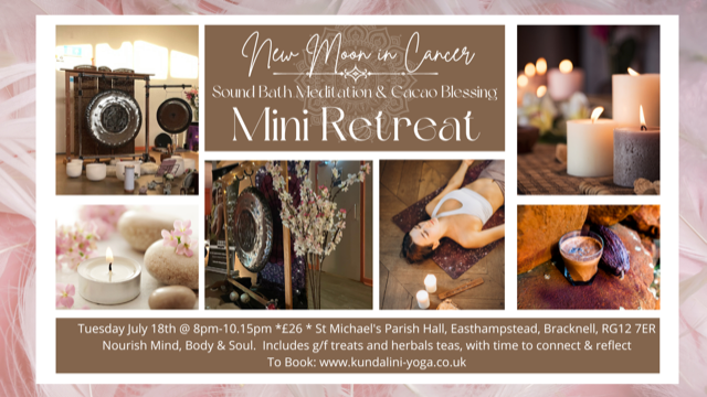 New Moon Sound Bath, Guided Meditation and Cacao