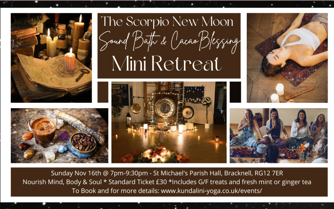 New Moon in Scorpio Soundbath & Cacao Mini Retreat