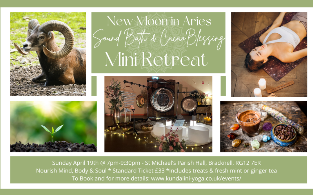 New Moon in Aries Sound Bath & Cacao Mini Retreat